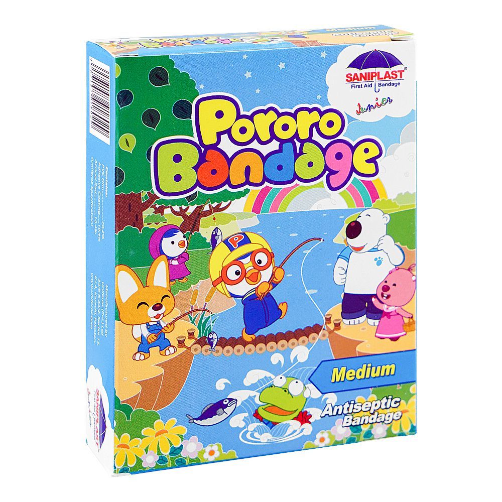 Saniplast Junior Fishing Pororo Bandage, 20-Pack