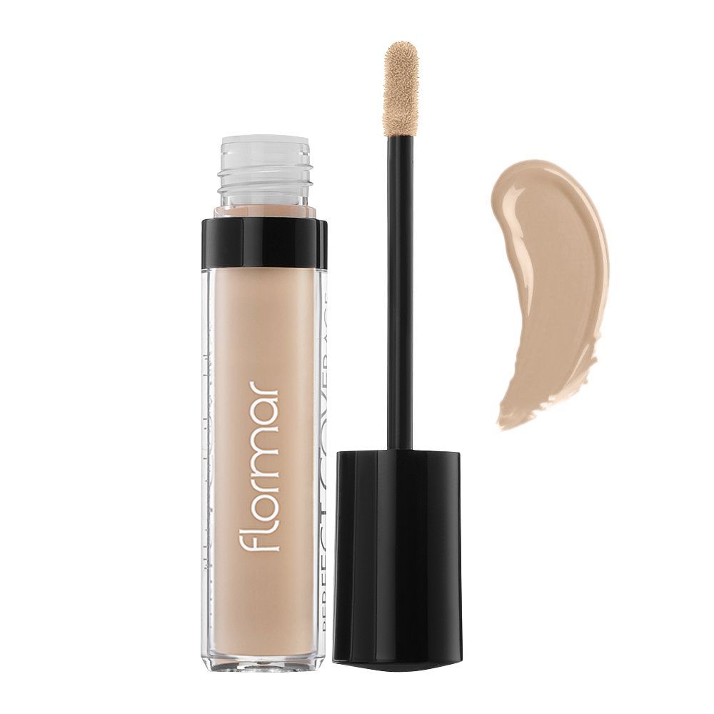 Flormar Perfect Coverage Liquid Concealer, 002, Ivory