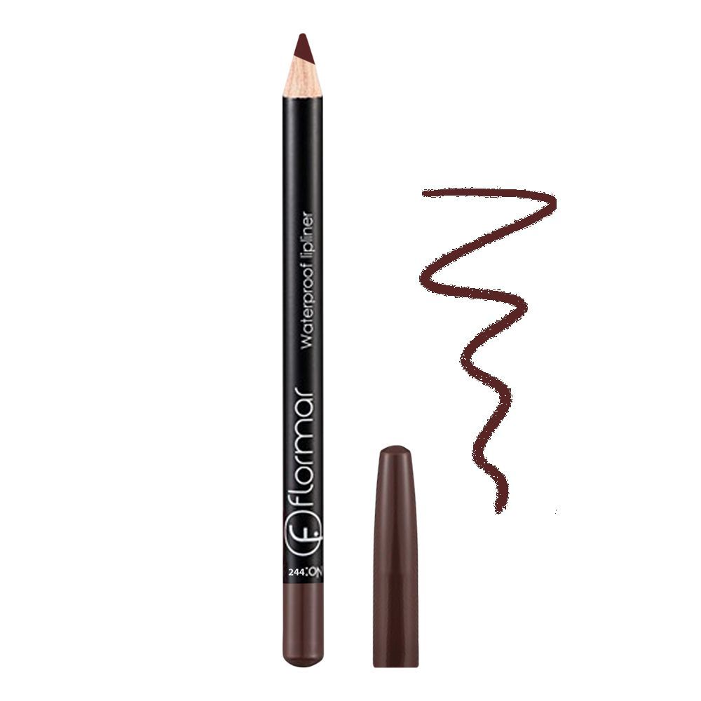 Flormar Waterproof Lip Liner, 244 Chocolate Fondue