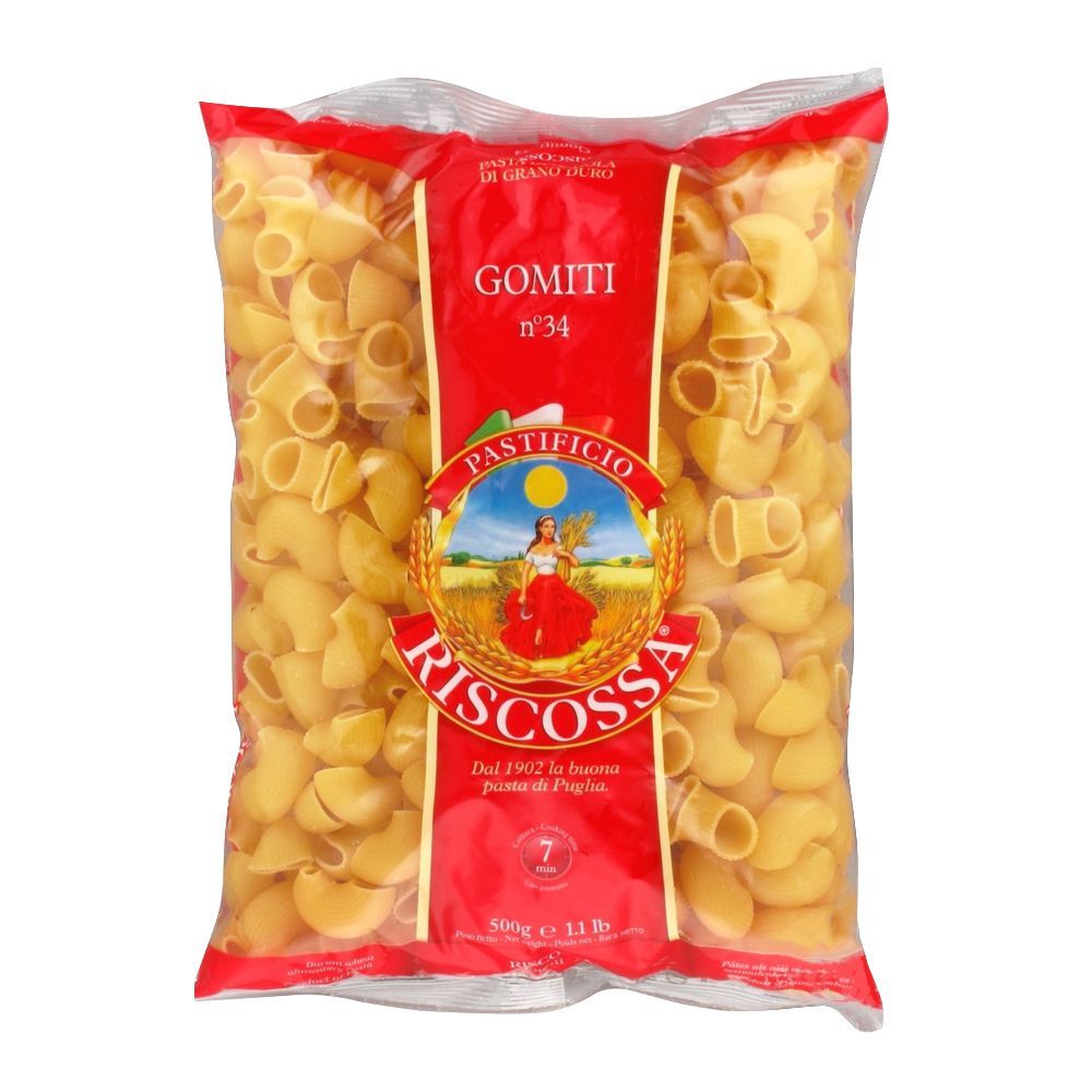 Riscossa Gomiti Pasta, No. 34, 500g