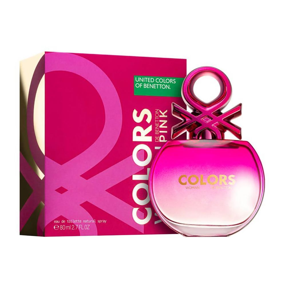 United Colors of Benetton, Benetton Colors Pink Eau De Toilette, Fragrance For Women, 80ml