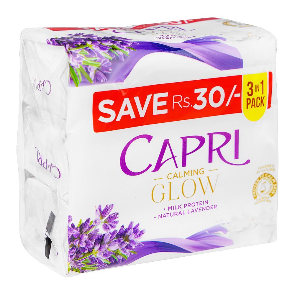 Capri Glow Lavender Purple Soap, 3x150g