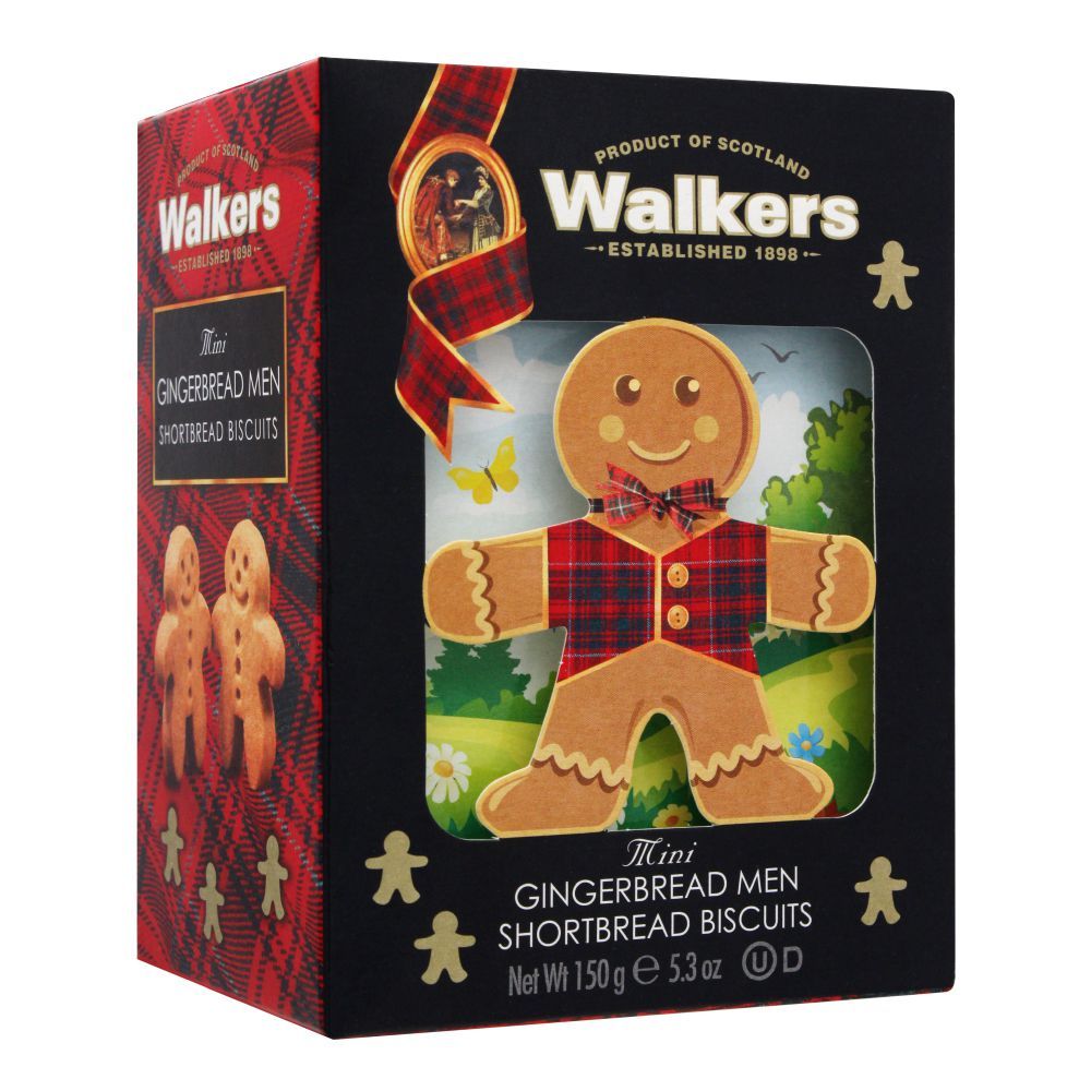 Walkers Mini Gingerbread Men Shortbread Biscuits, 150g