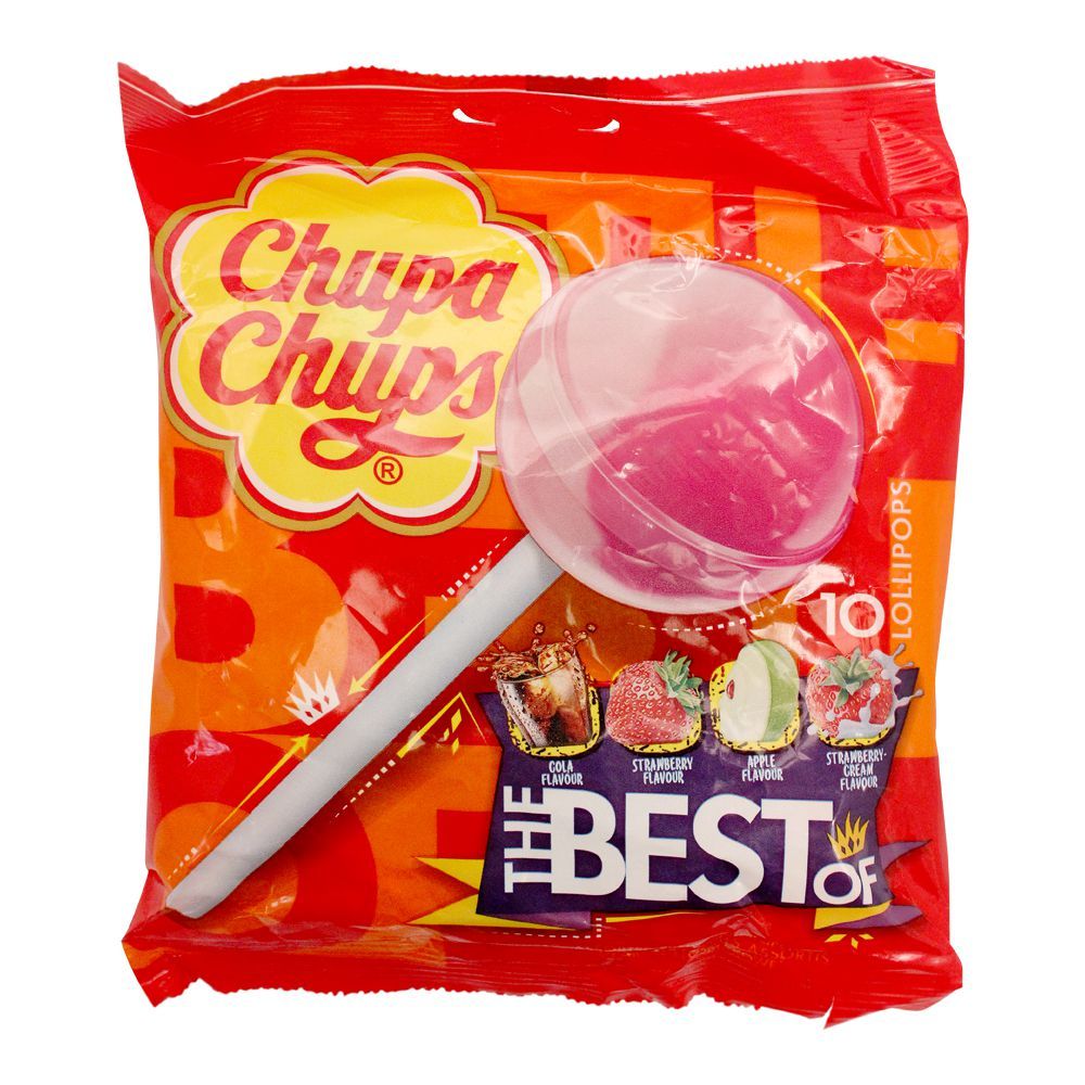 Chupa Chups The Best Of Lollipops, 10 Pieces, 120g