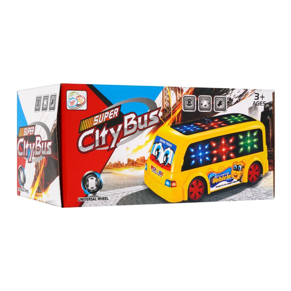 Live Long Super City Bus With 4D Light & Sound, 1688