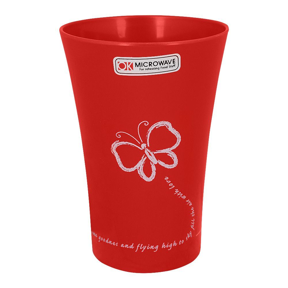 Lion Star Plastic Carina Cup, BPA Free, 350ml Capacity, Red, GC-15