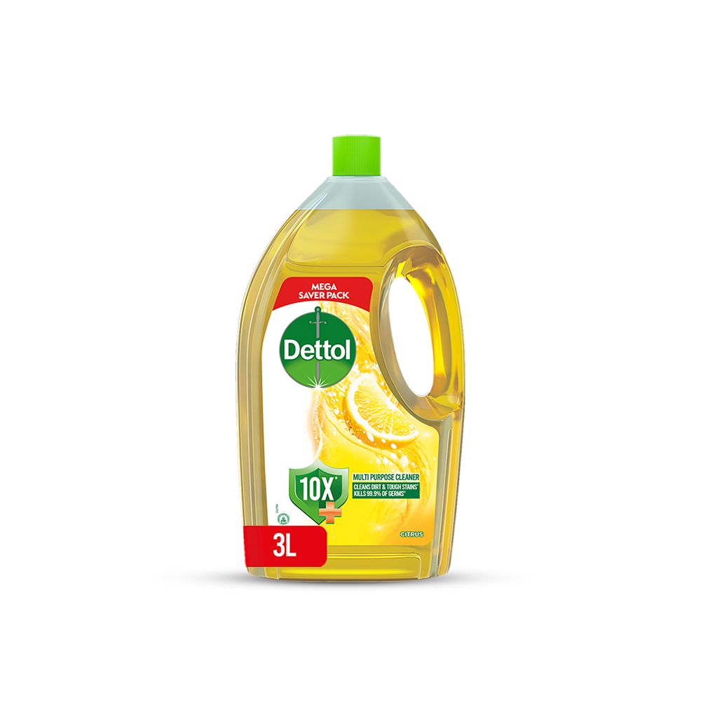 Dettol Antibacterial Power Floor Cleaner, Citrus, 3 Liters