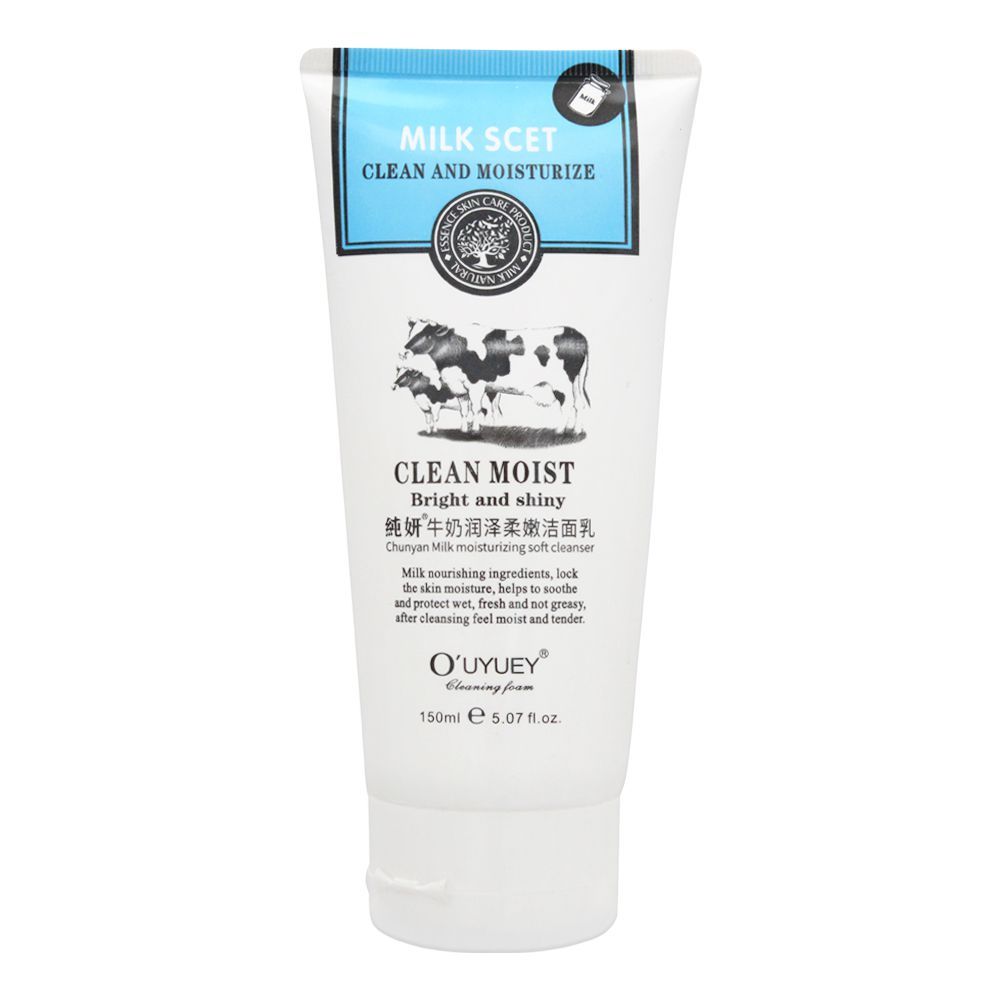 O'uyuey Milk Scet Clean And Moisturize Soft Cleanser, 150ml