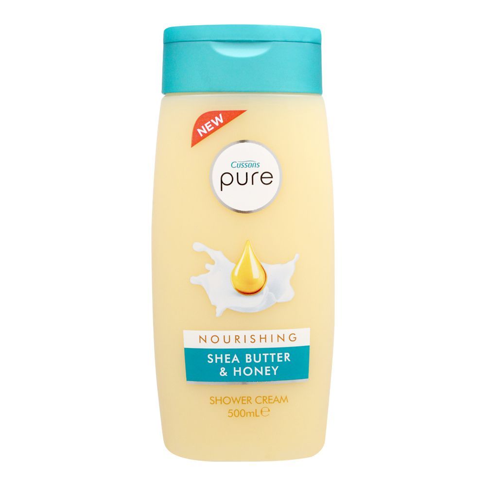 Cussons Pure Nourishing Shea Butter & Honey Shower Cream, 500ml