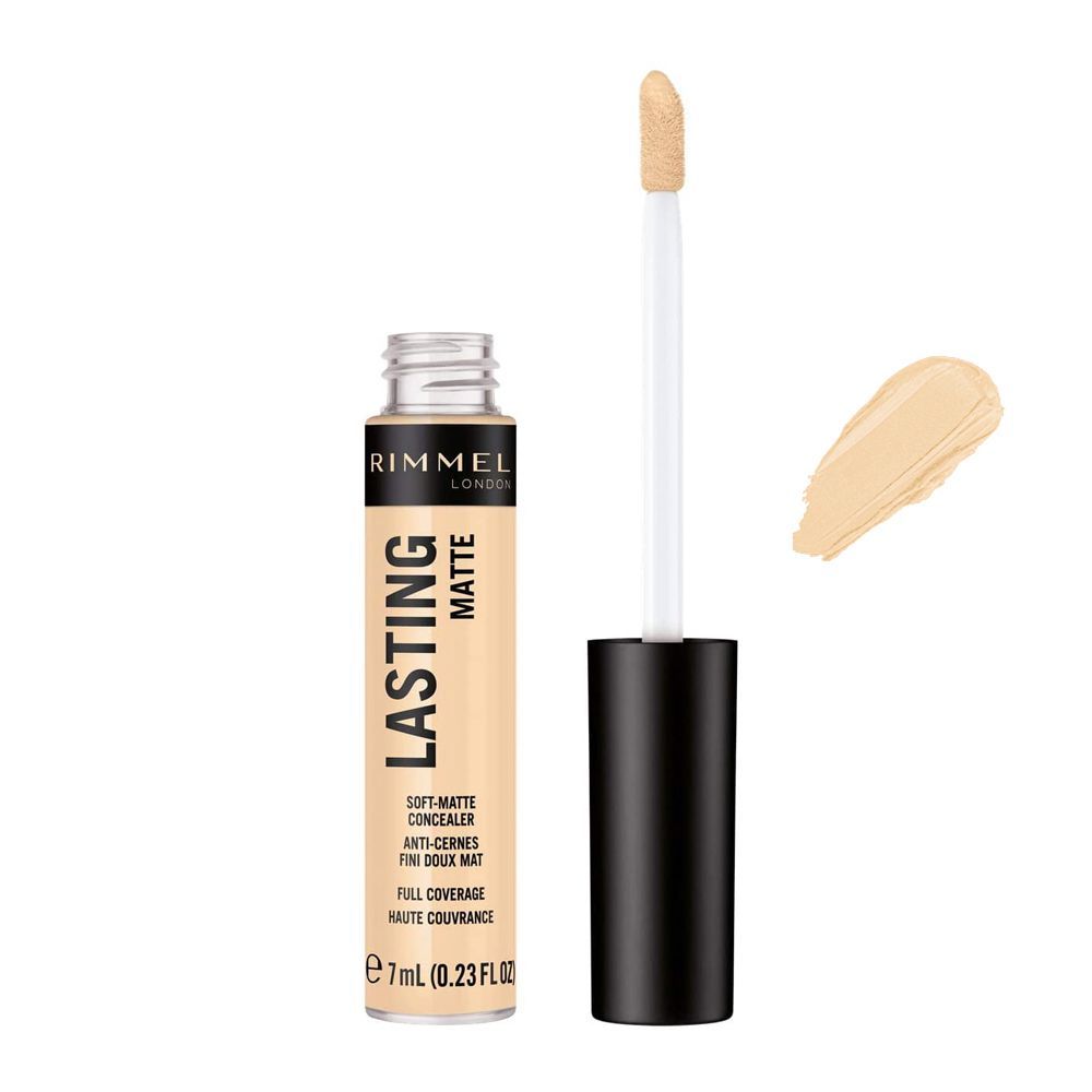 Rimmel Long Lasting Matte Full Coverage Concealer, 001 Illuminator 7ml