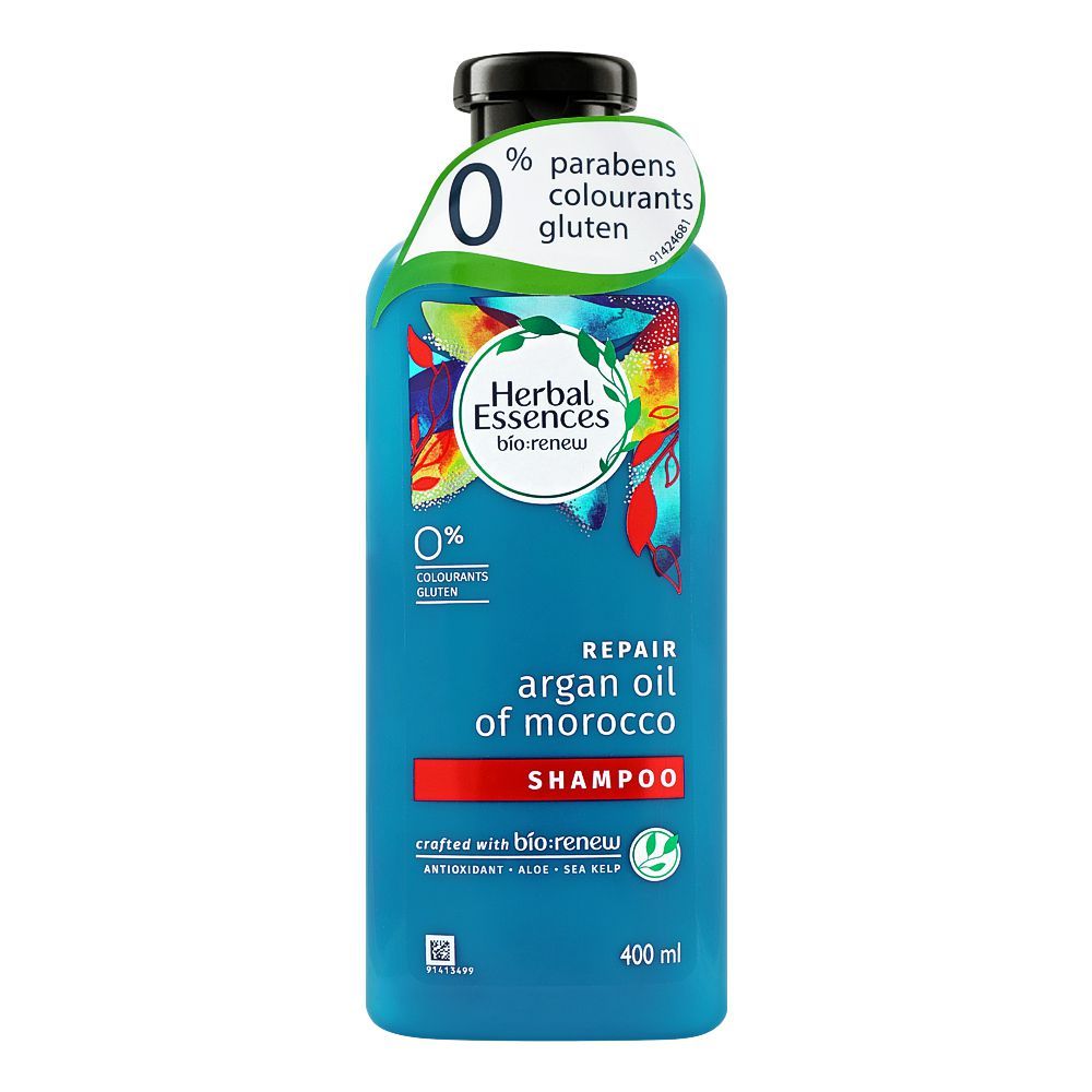 Herbal Essences Bio Renew Repair Argan Oil Of Morocco Shampoo, Paraben Free, 400ml