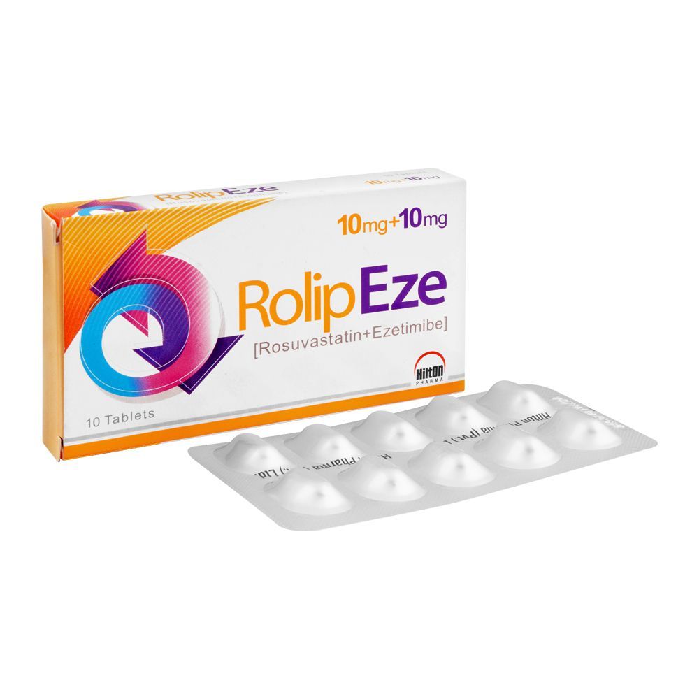 Hilton Pharma Rolip Eze Tablet, 10mg+10mg, 10-Pack