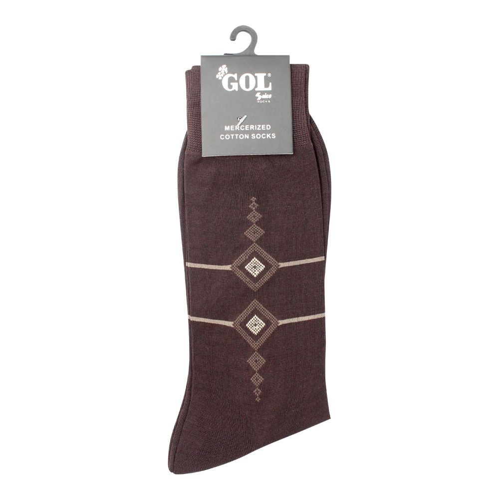 Gol Mercerized Cotton Socks, Brown