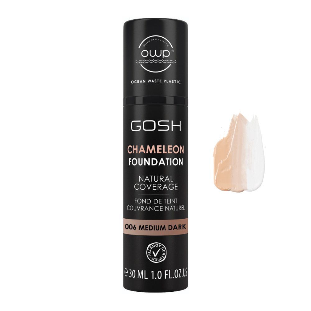 Gosh Chameleon Natural Coverage Foundation, 006 Medium Dark