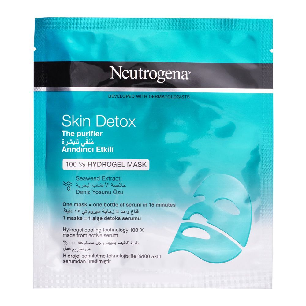 Neutrogena Skin Detox The Purifier, 100% Hydro Gel Mask, 30ml