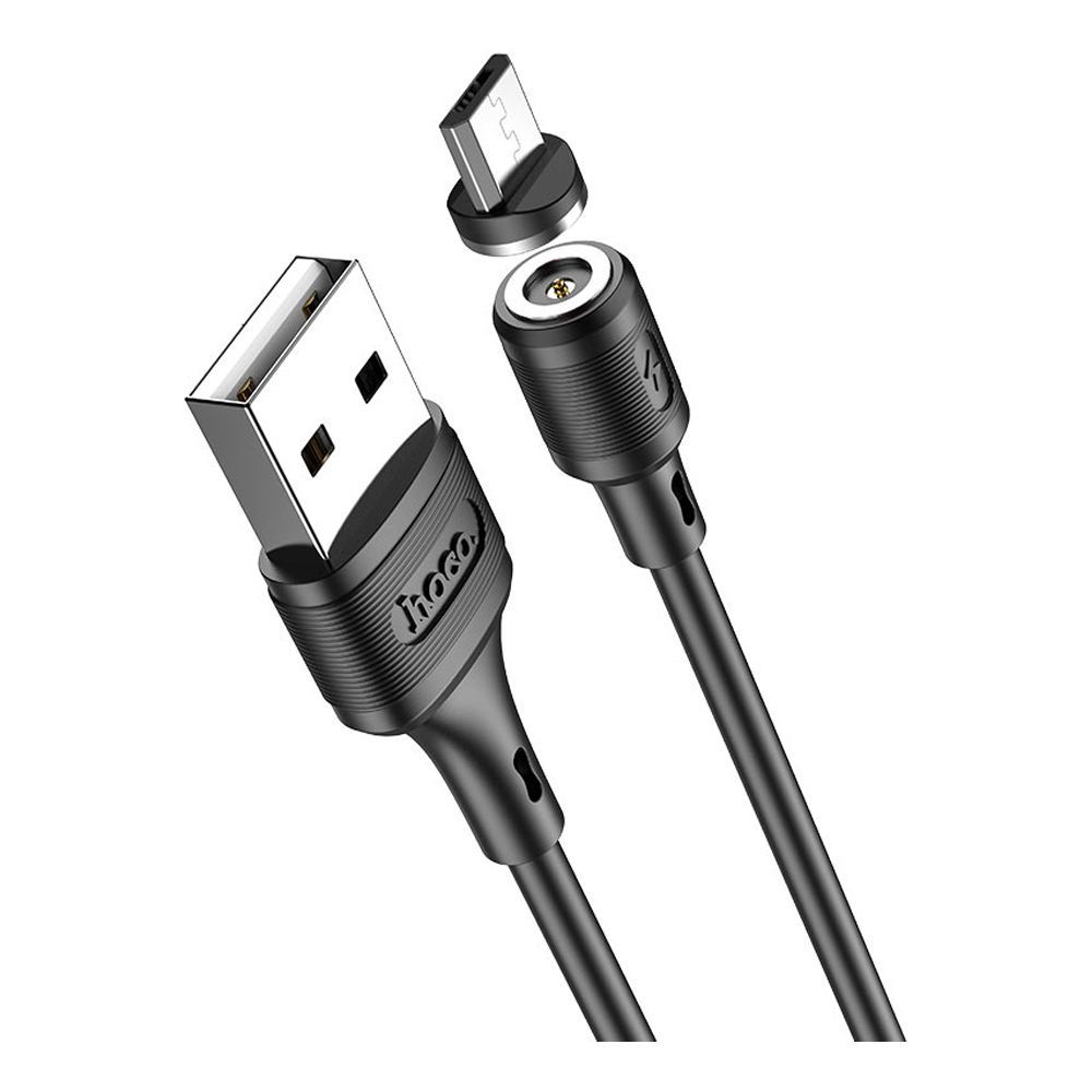 Order Hoco Magnetic Charging Cable, Black, For Micro USB, 1m, X52
