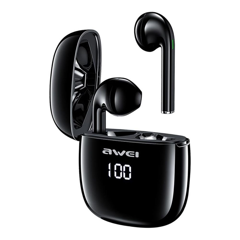 Order Awei True Wireless Sports Earbuds With Charging Case, Black