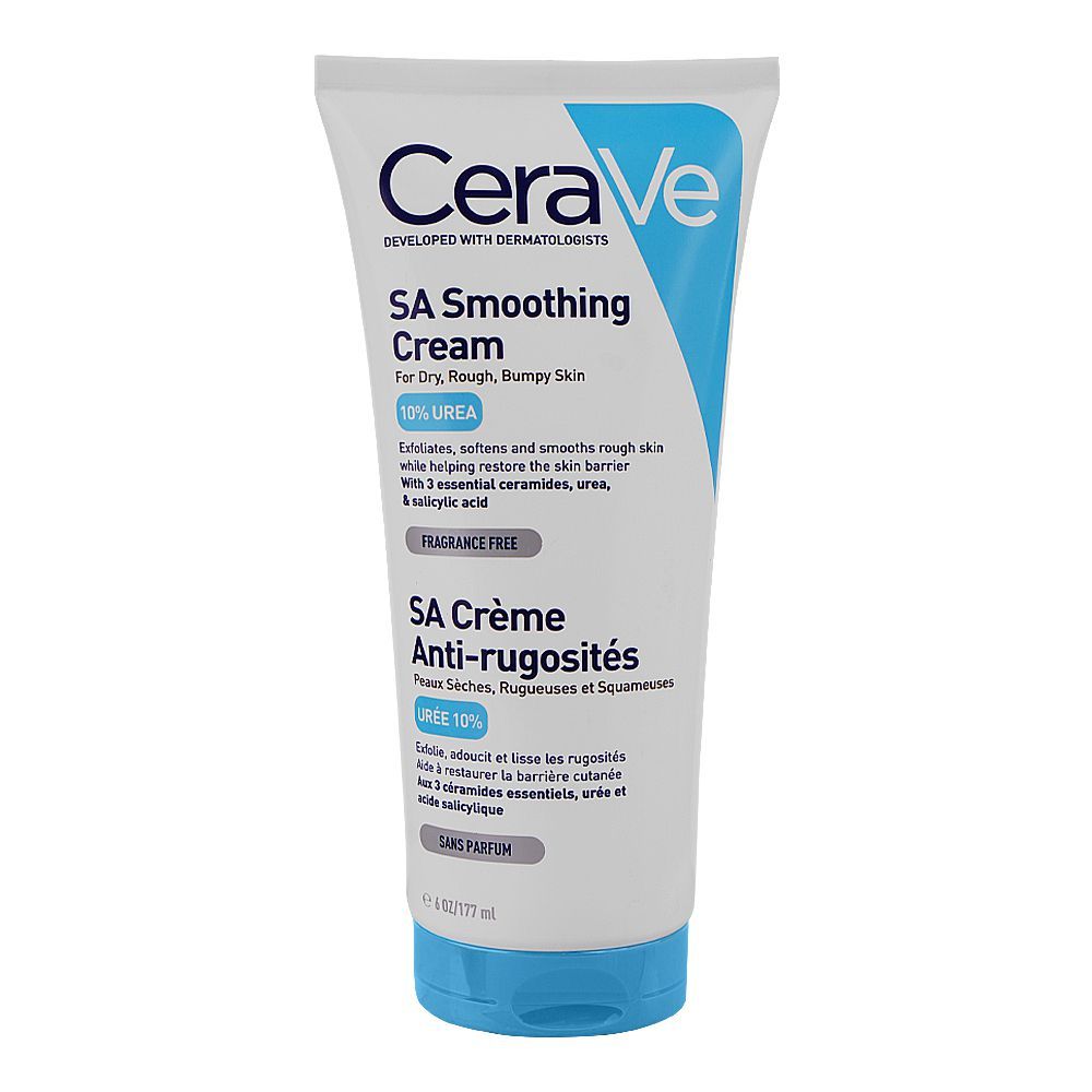 CeraVe Fragrance Free SA Smoothing Cream Dry, Rough Bumpy Skin, 177ml