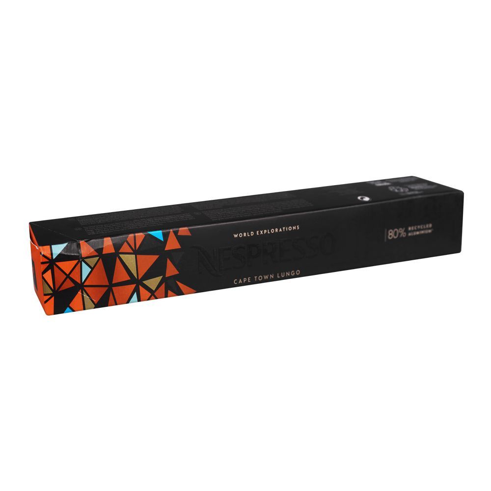 Nespresso World Explorations Cape Town Lungo, Potent & Roasted Coffee, 55g