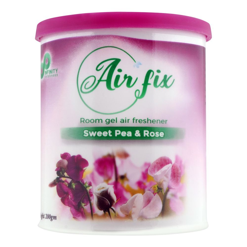 Air Fix Sweet Pea & Rose Room Gel Air Freshener, 200g