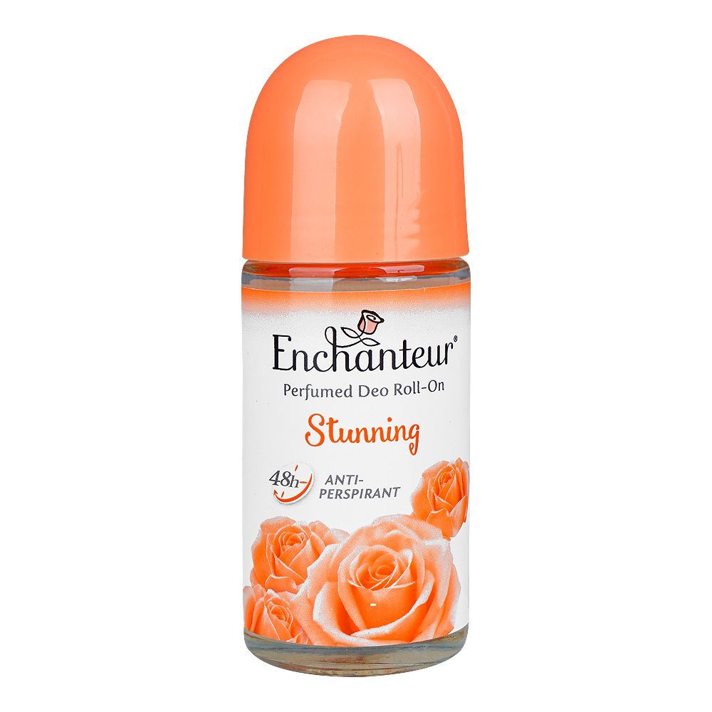 Enchanteur Stunning Perfumed Deodorant Roll On, Anti-Perspirant, 48 Hours Lasting, For Women, 50ml