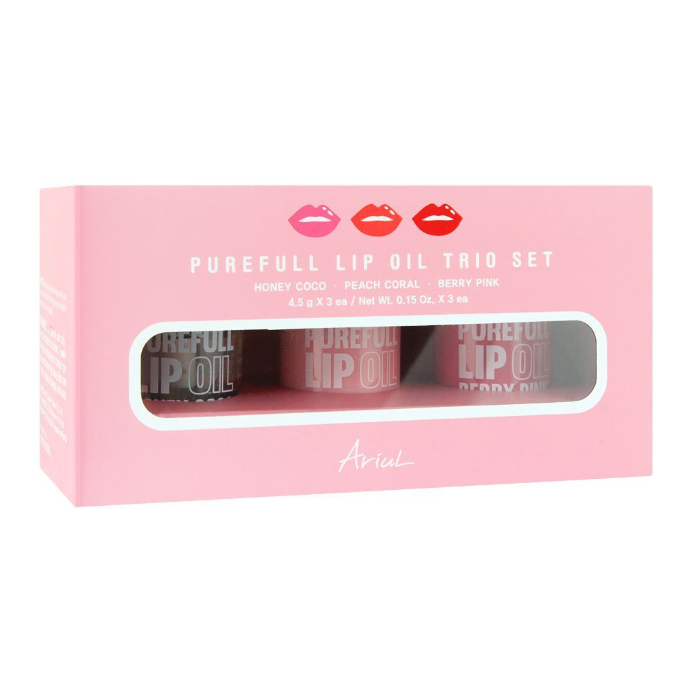 Ariul Purefull Lip Oil, Trio Set