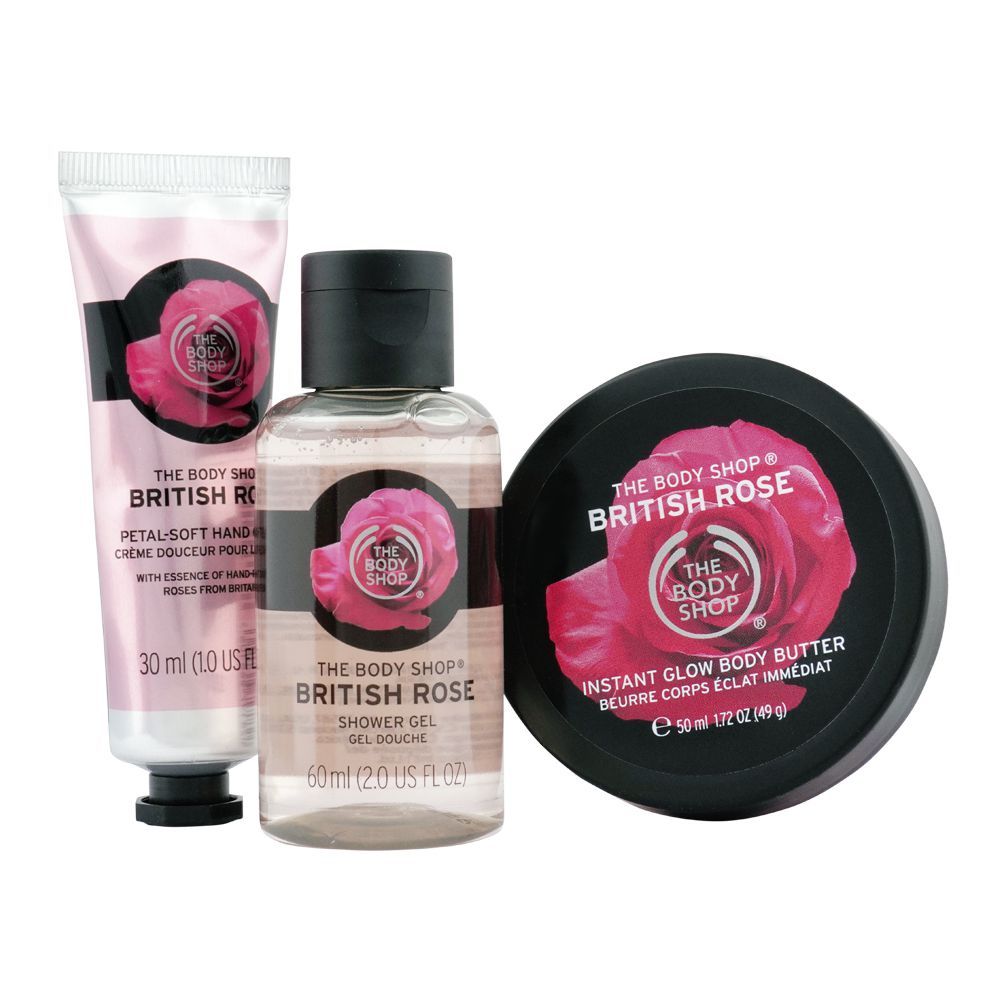 The Body Shop Glowing British Rose Gift Bag, 97756