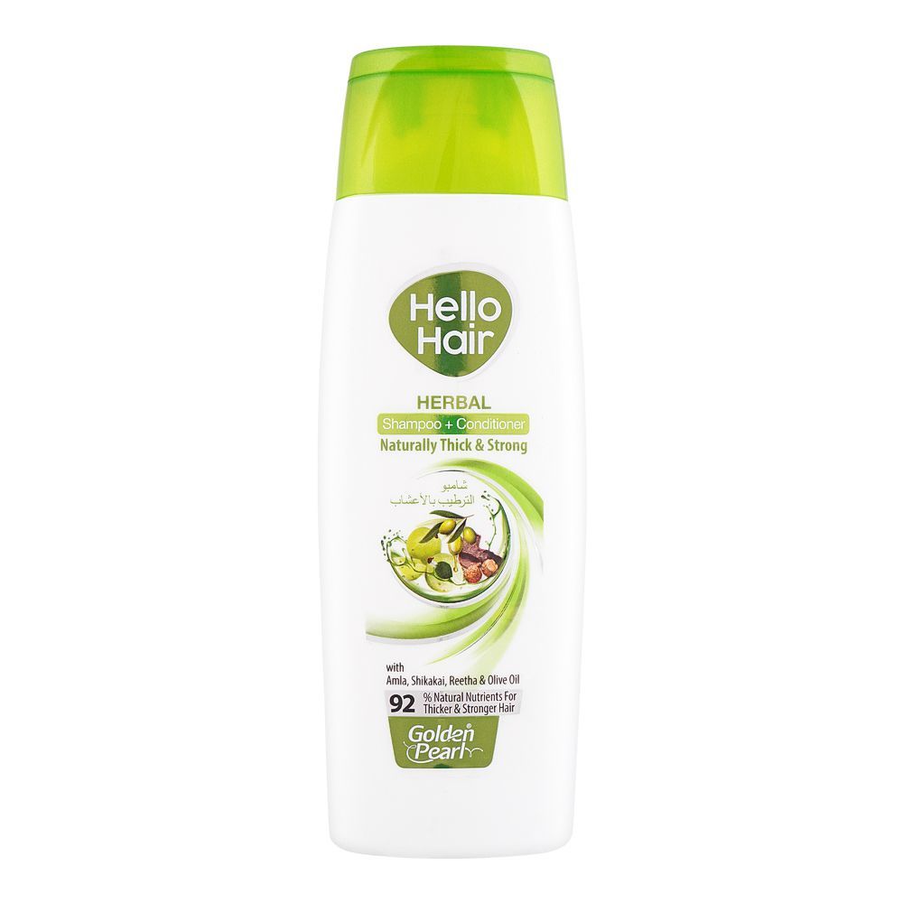 Golden Pearl Hello Hair Herbal Shampoo + Conditioner, 190ml