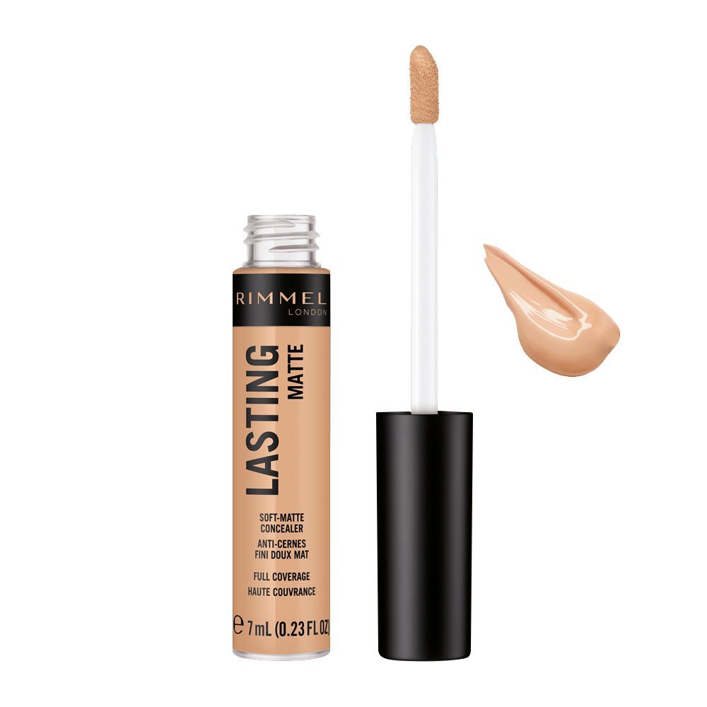 Rimmel Lasting Matte Full Coverage Soft-Matte Concealer, 030 Sand