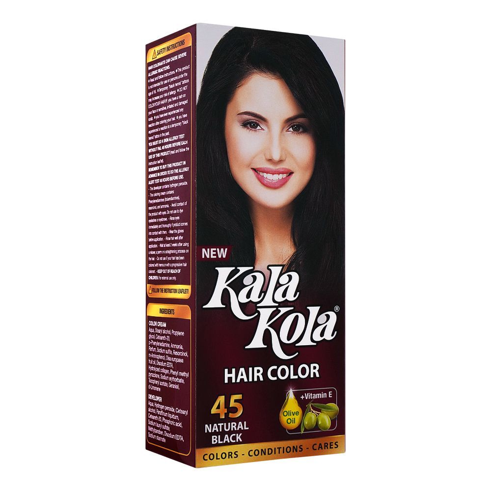 Kala Kola Hair Colour, 45 Natural Black