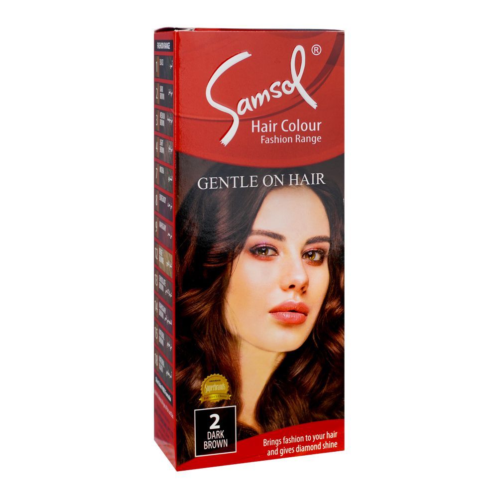 Samsol Fashion Range Hair Colour, 2 Dark Brown