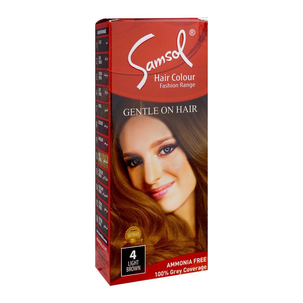 Samsol Fashion Range Hair Colour, 4 Light Brown