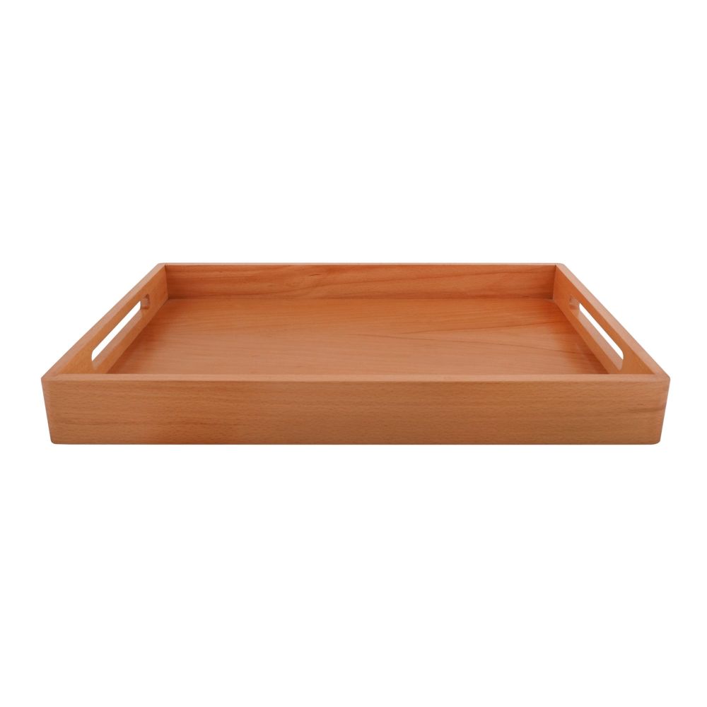 Amwares Beech Wood All Wood Tray Medium, 14x9 Inches, 009035