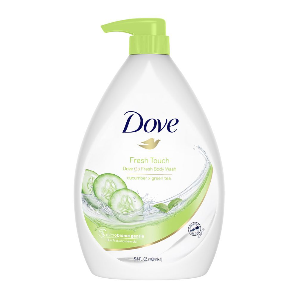 Dove So Fresh Touch Cucumber + Green Tea Body Wash, 1000ml