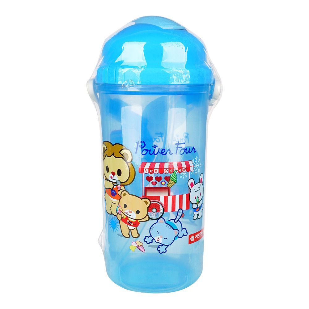 Lion Star Plastic Rocco Water Bottle, 600ml, Blue, NN-10