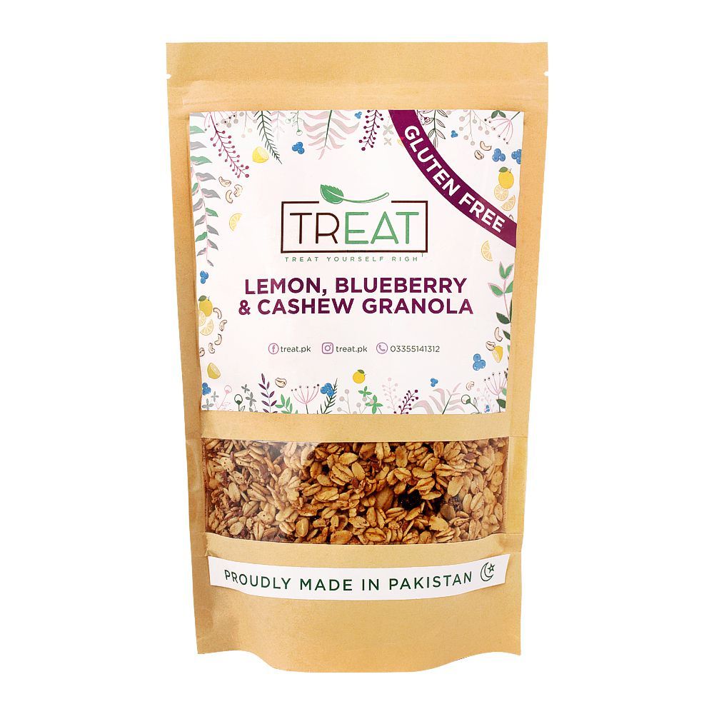 Treat Lemon, Blueberry & Cashew Granola, 360g