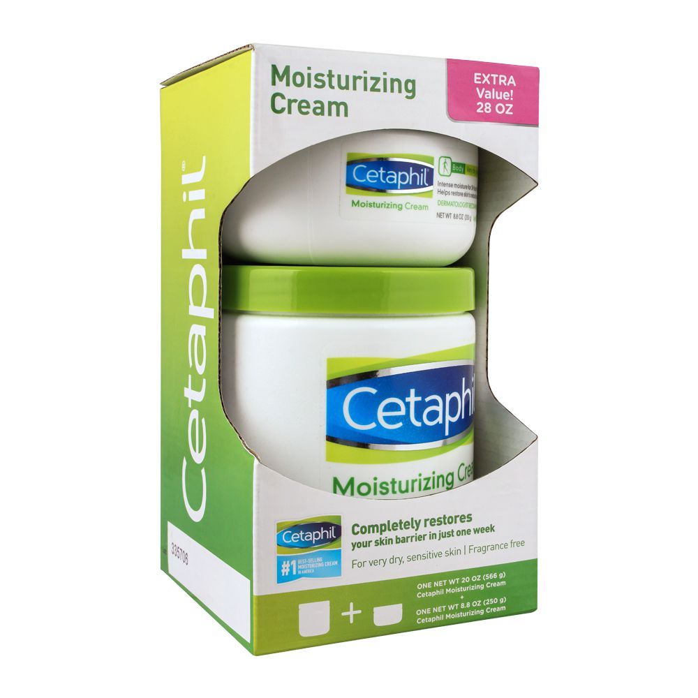 Cetaphil Moisturizing Cream, 566g+250g Pack