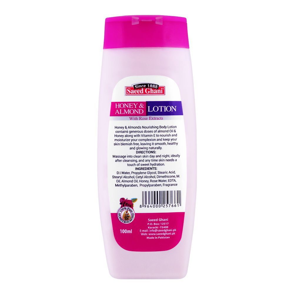 Ghani Extract Purchase Saeed Ghani Honey & Almond Rose Extract Lotion, 100ml Online ...