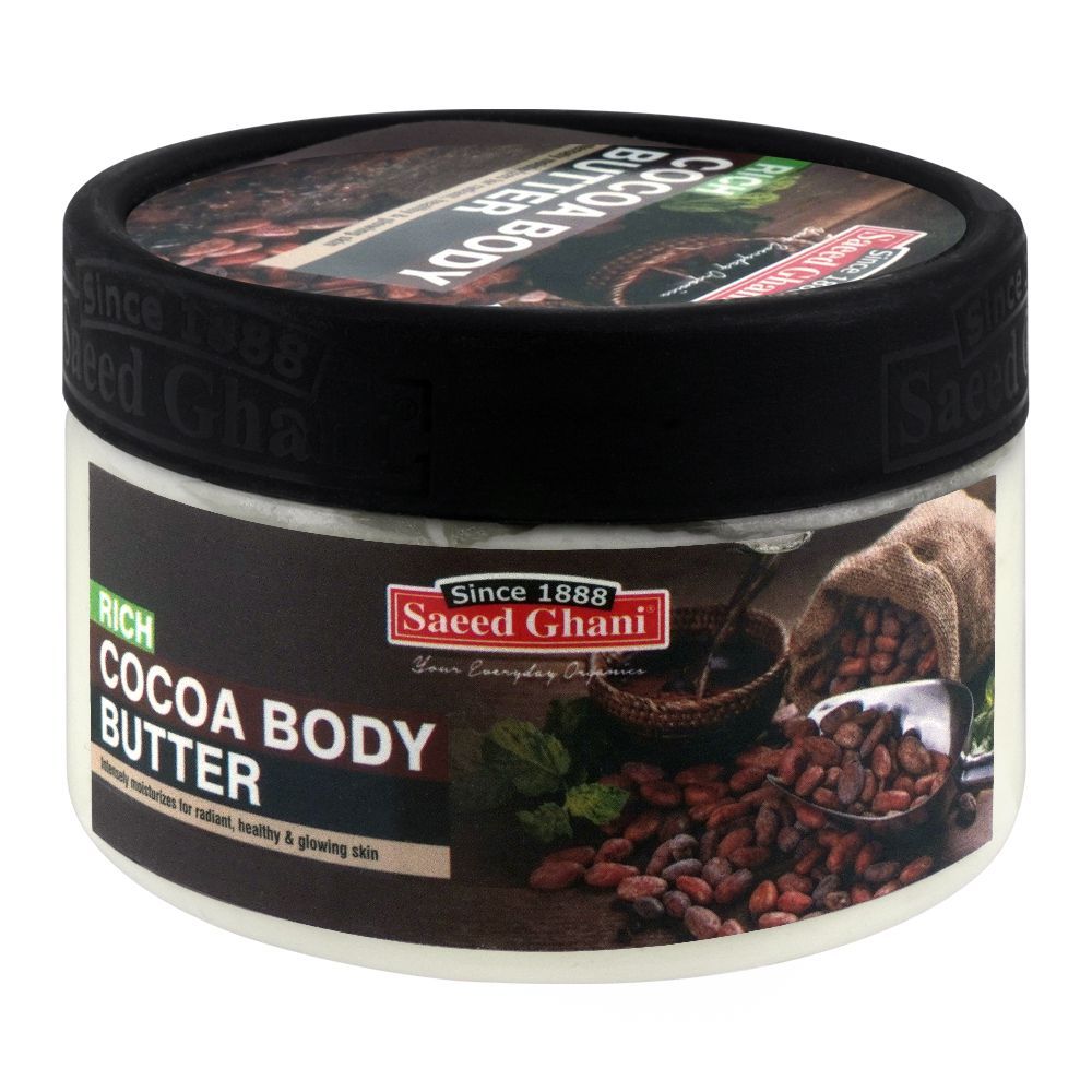 Saeed Ghani Rich Cocoa Body Butter, All Skin Types, 250g