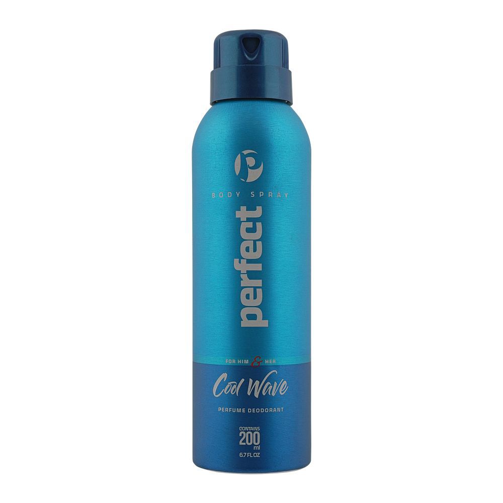 Perfect Cool Wave Perfume Deodorant Body Spray, For Men & Women, 200ml