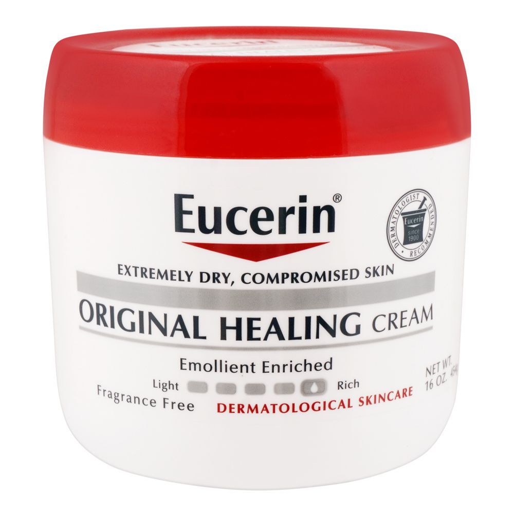 Eucerin Original Healing Skin Cream, Extremely Dry Compromised, Fragrance Free, 454g