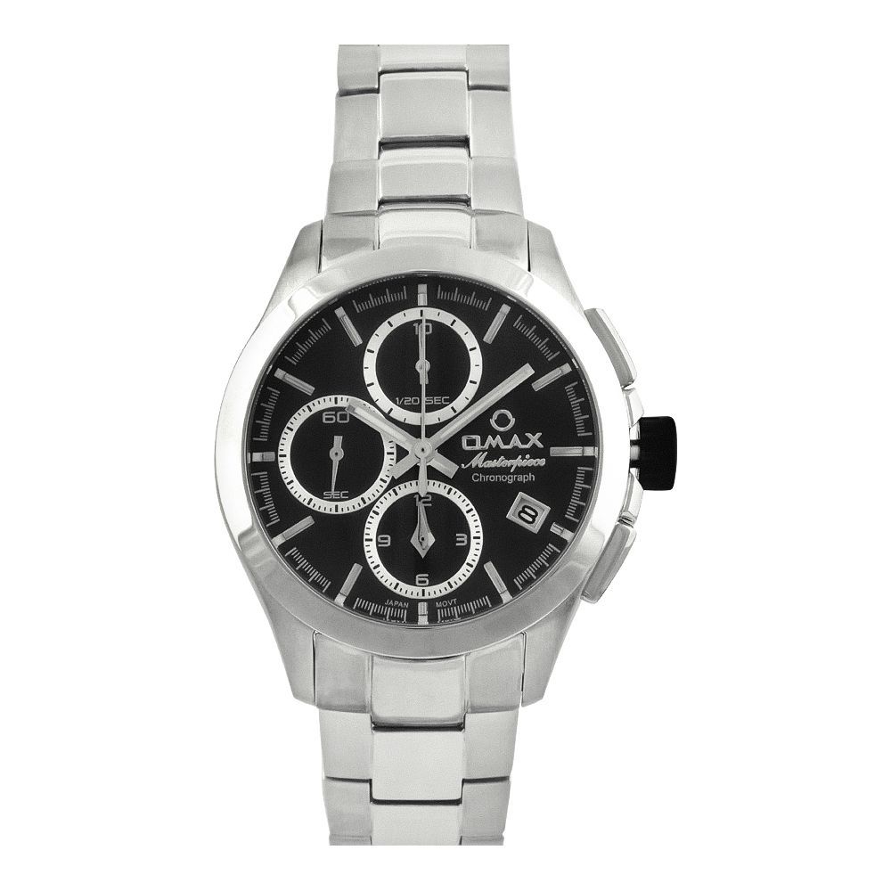 Omax Women Watch CM02-L, Silver Chain & Black Dial