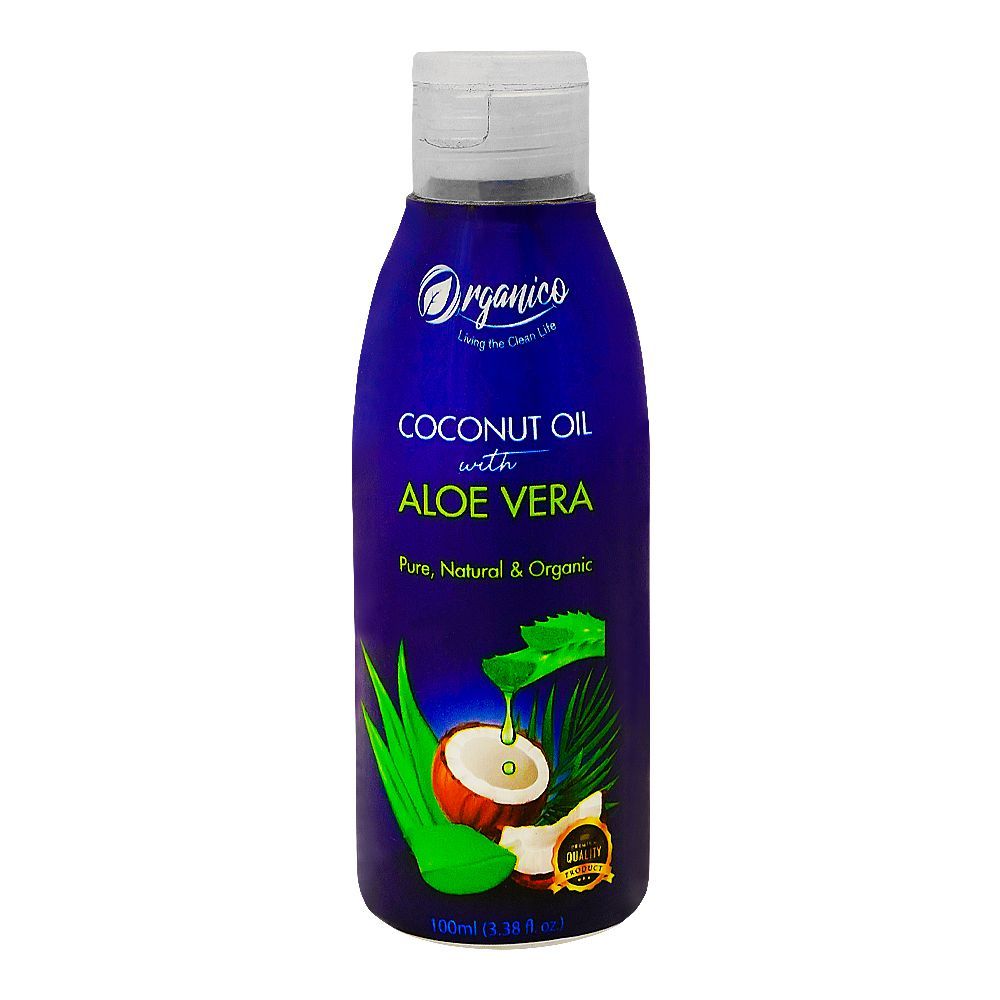 Organico Coconut Oil With Aloe Vera, 100ml