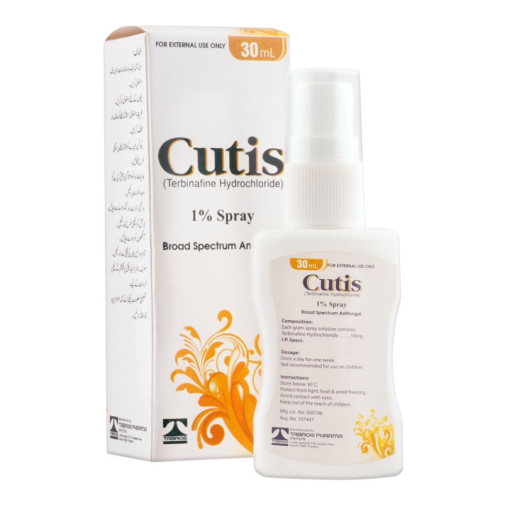 Tabros Pharma Cutis 1% Spray, 30ml