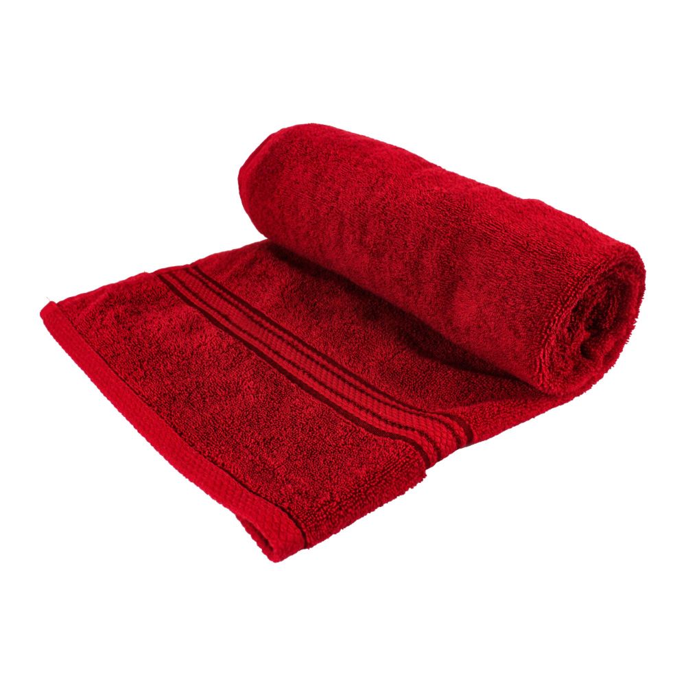 Cotton Tree Combed Cotton Bath Towel, 70x140, Maroon