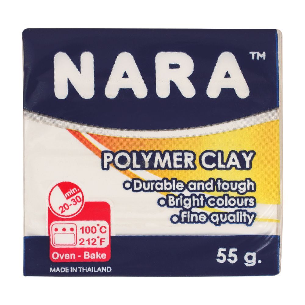 Nara Polymer Clay, White, 55g