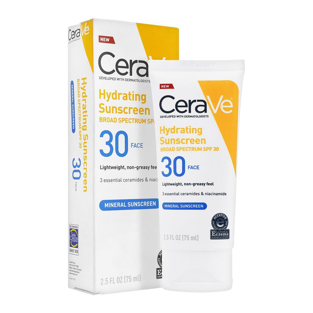 CeraVe Hydrating Sunscreen Broad Spectrum, SPF-30, 75ml