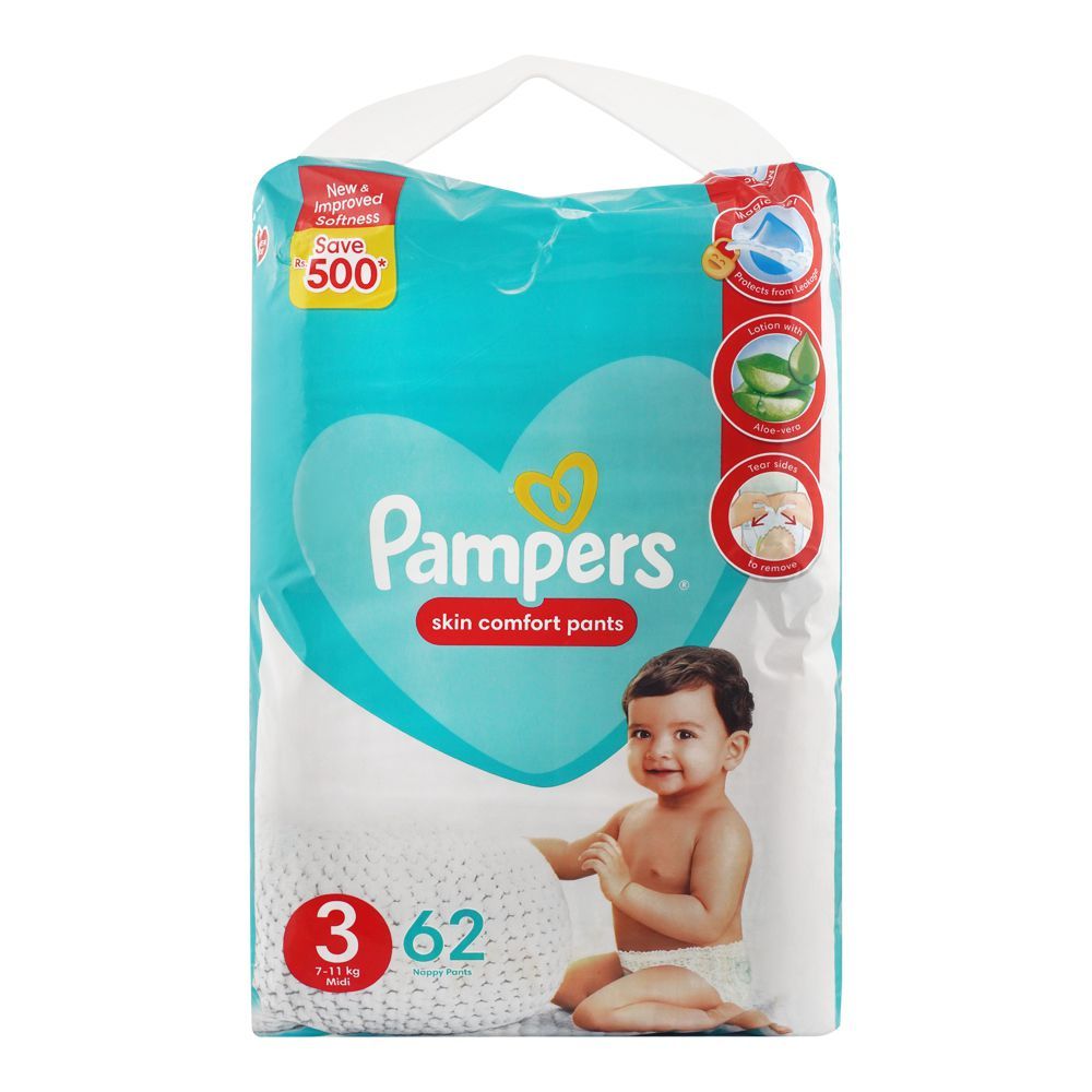 Order Pampers Skin Comfort Pants, Midi 7-11 KG, 64-Pack