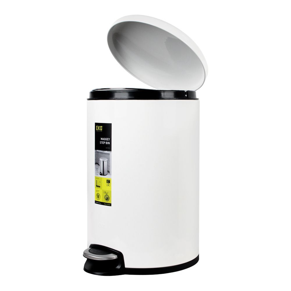 Eko Dustbin White, EK9213-12L 