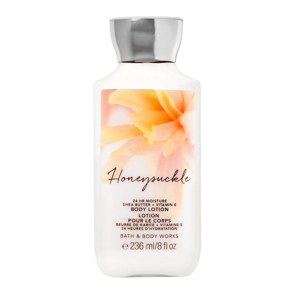 Bath & Body Works Honey Suckle 24Hr Moisture Shea Butter + Vitamin E Body Lotion, 236ml